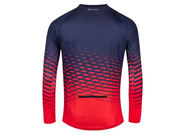 Force Angle MTB pánský dres dlouhý rukáv modrá/červená