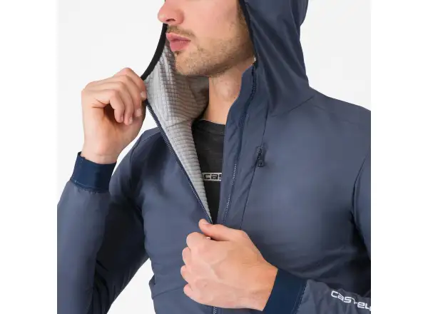 Castelli Fly Unltd Jacket pánská bunda Dark Steel Blue