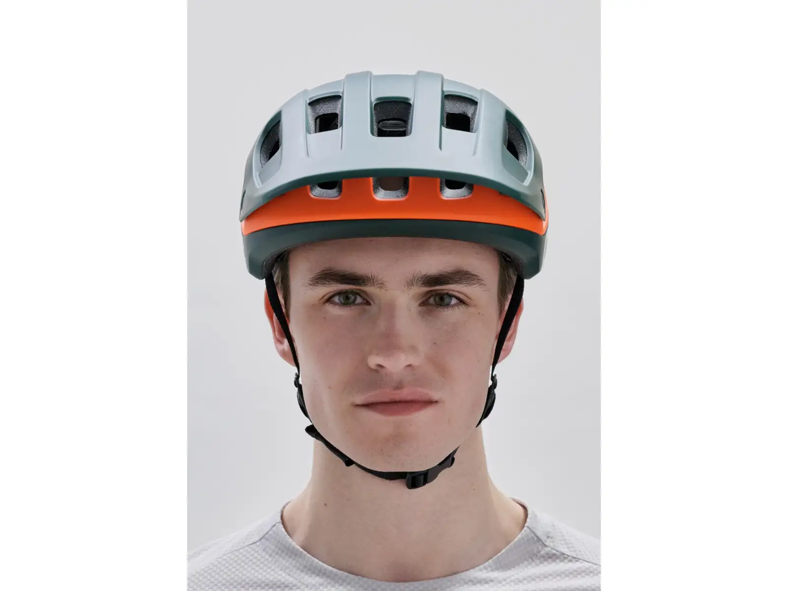 POC Cularis Pure MTB přilba Pargasite Green Matt/Fluorescent Orange Matt