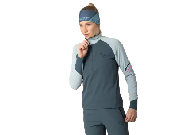 Dynafit Alpine 1/2 Zip dámské triko dlouhý rukáv Cloud Blue