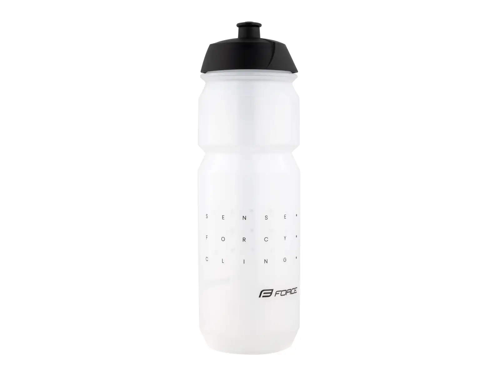 Force Sense cyklistická láhev 750 ml transparentní/černá