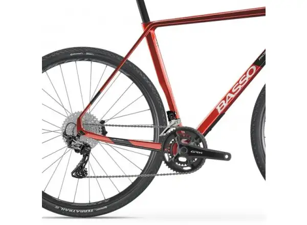 BASSO Palta GRX 800 2x11, Microtech MX25 gravel kolo Candy red