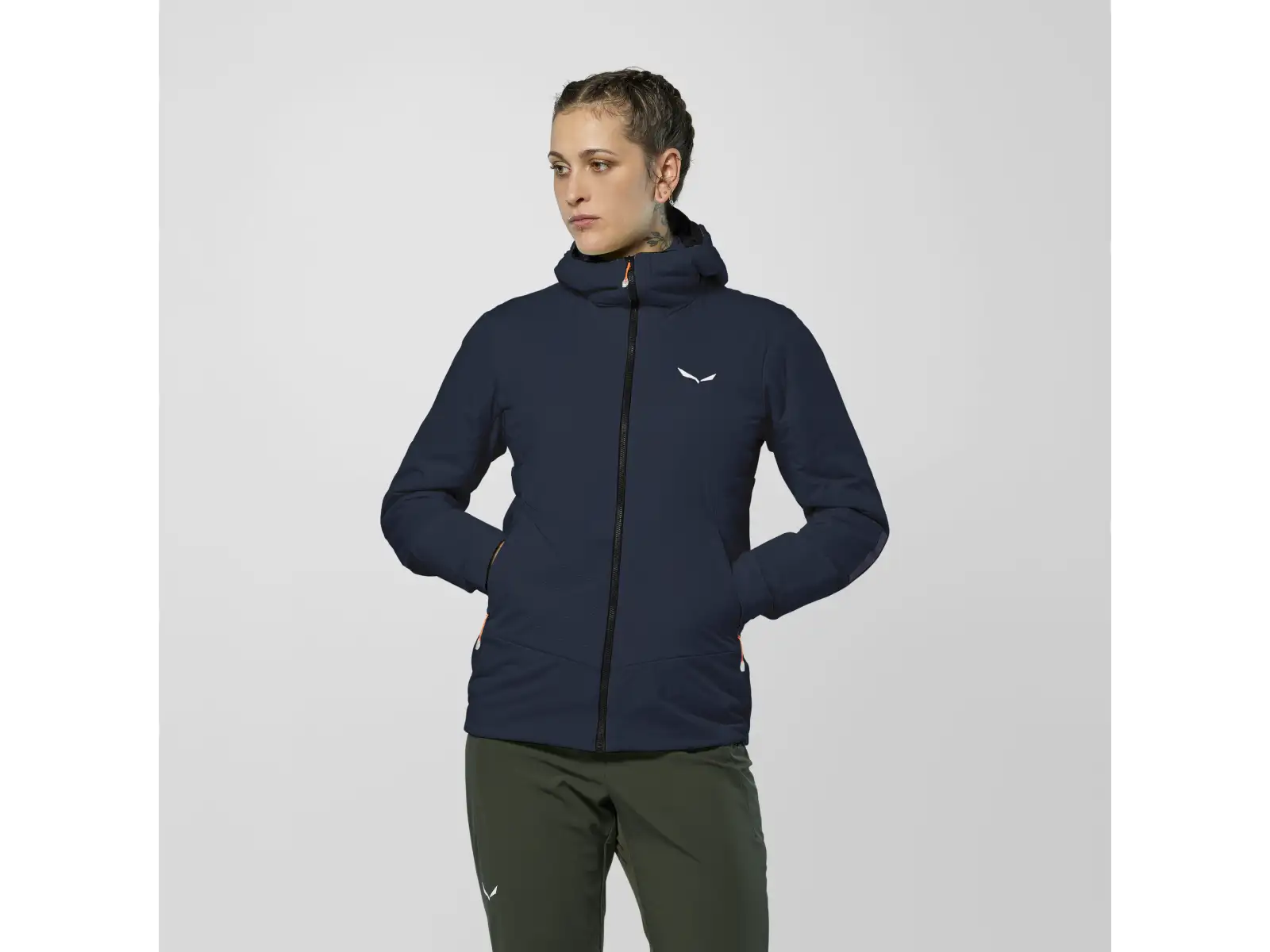 Salewa Pedroc Tirolwool® Air Hybrid dámská bunda Navy Blazer