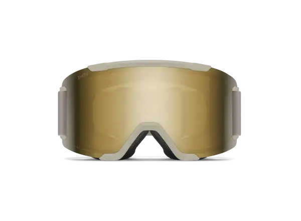 Smith Squad lyžařské brýle Chalk / ChromaPop Sun Black Gold Mirror (2 skla)