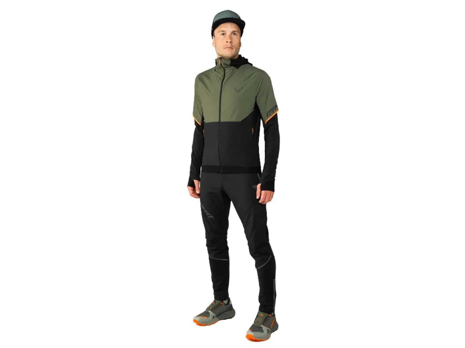 Dynafit Alpine Hybrid běžecké kalhoty pánské Black Out/Magnet