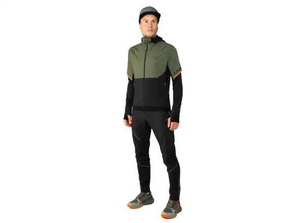 Dynafit Alpine Hybrid běžecké kalhoty pánské Black Out/Magnet