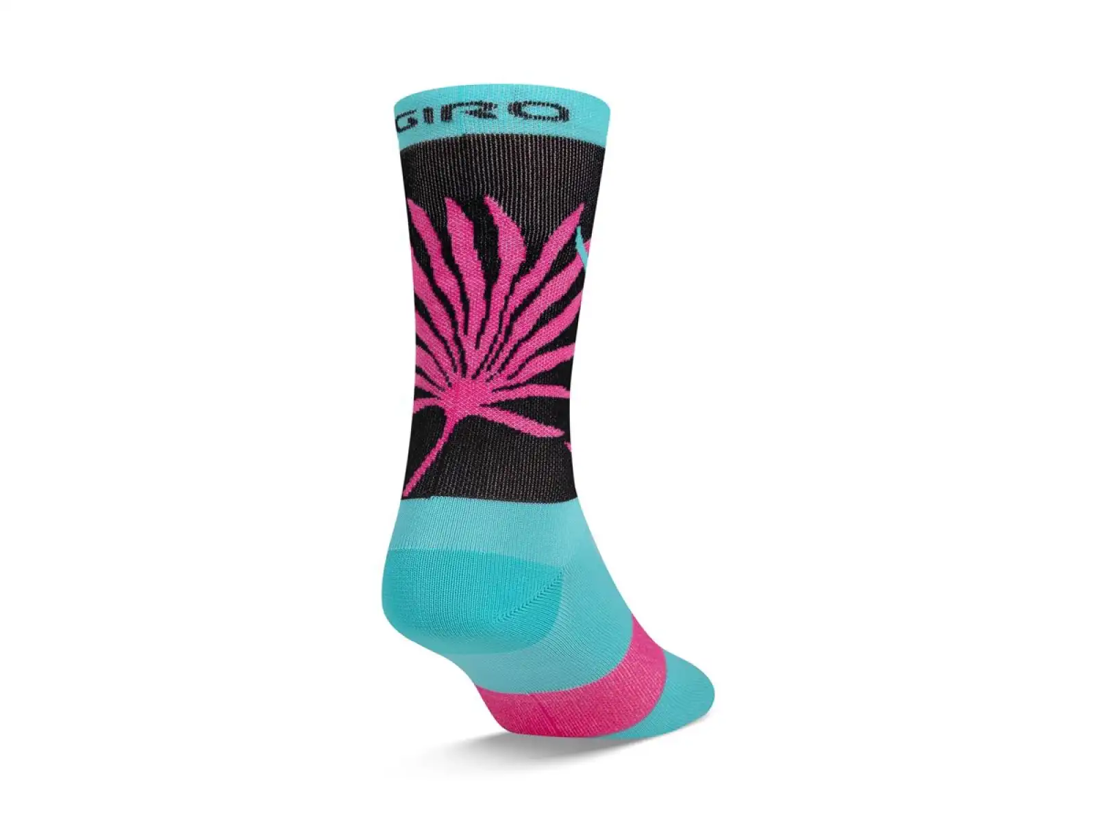 Giro Comp High Rise ponožky screaming teal/neon pink palms