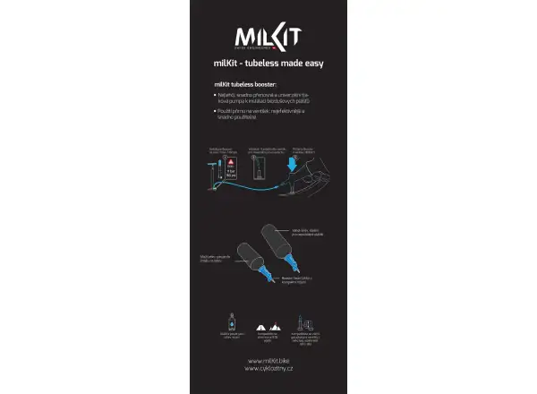 milKit booster 2v1 tlaková pumpa 0,75 l černá
