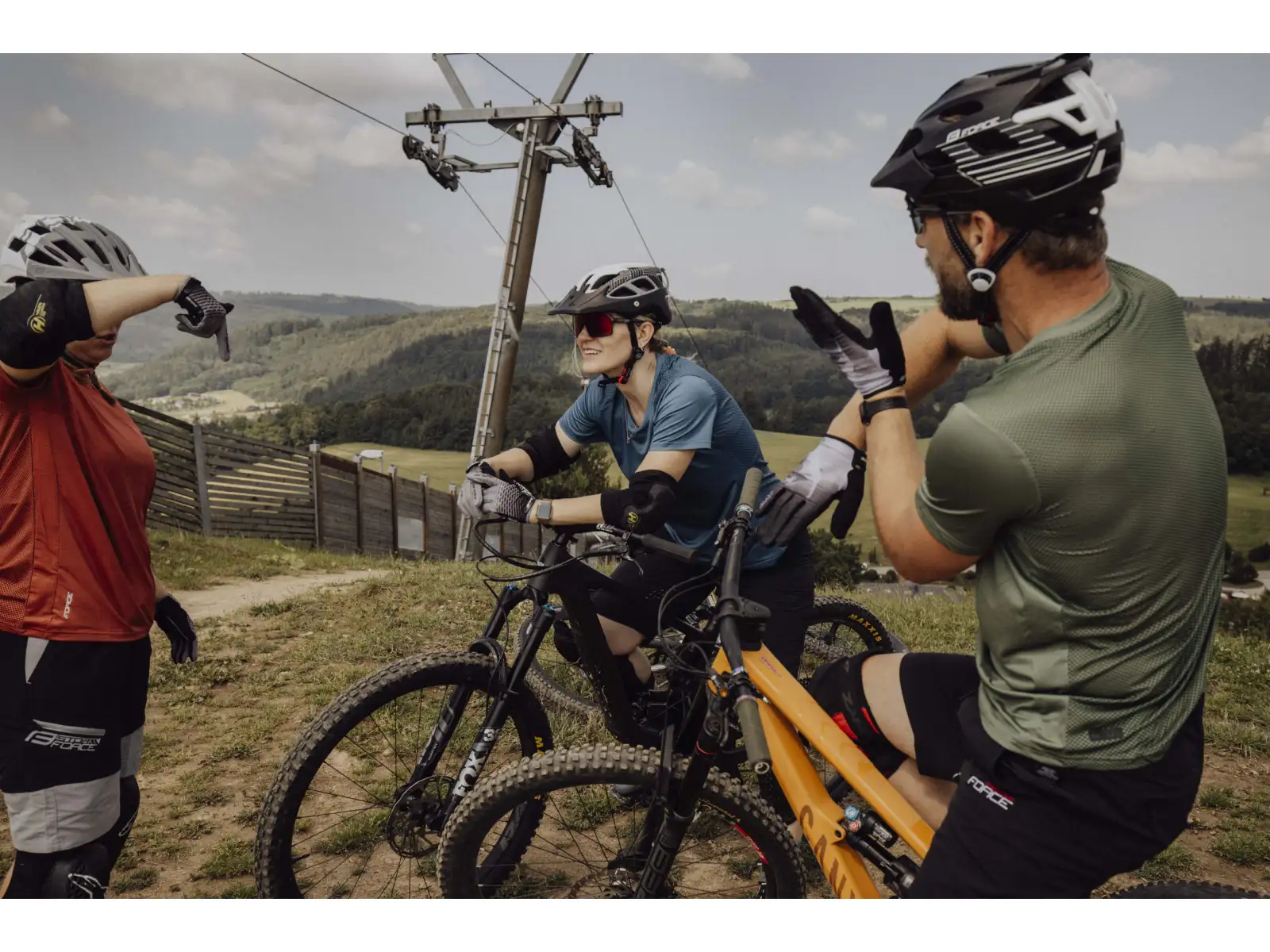 Force MTB Mount pánský dres krátký rukáv Army