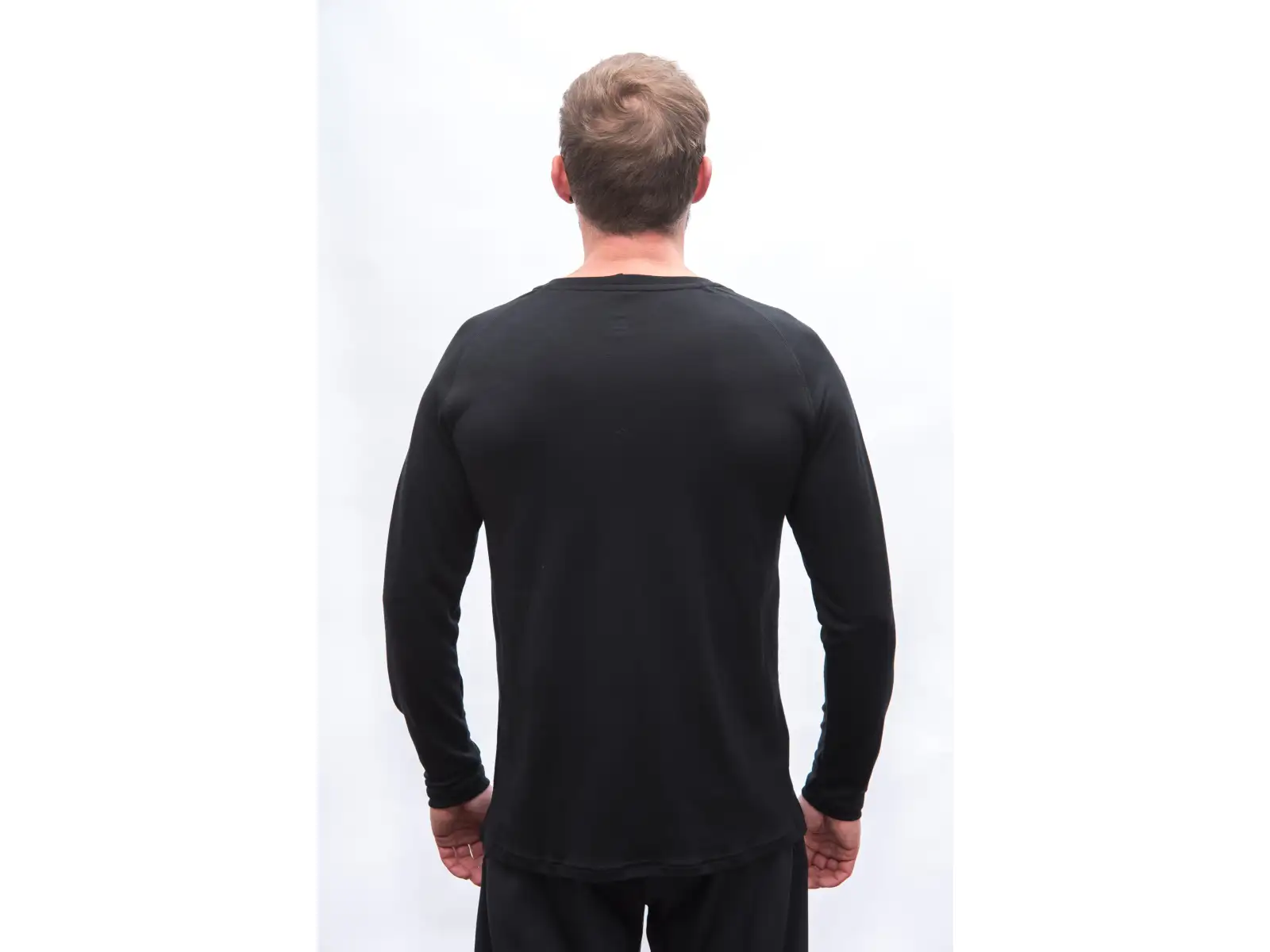 Sensor Merino Blend Elements pánské triko dlouhý rukáv černá