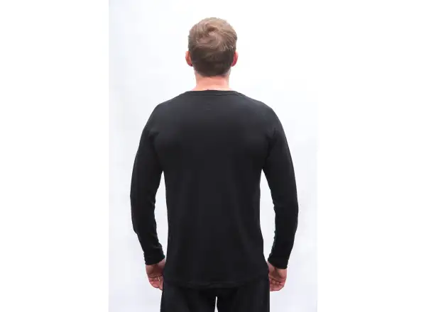 Sensor Merino Blend Elements pánské triko dlouhý rukáv černá