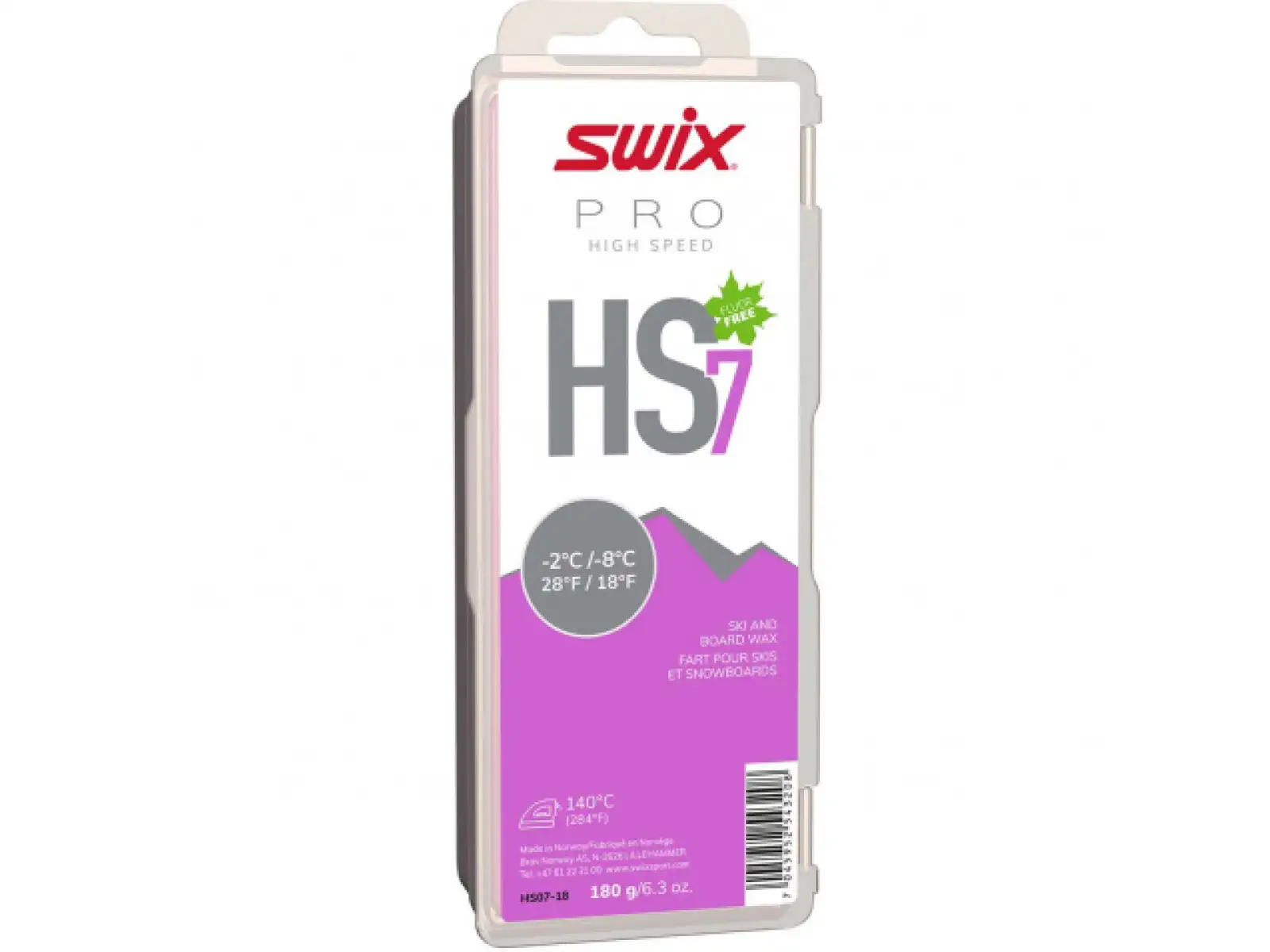Swix HS07 High Speed skluzný vosk 180 g