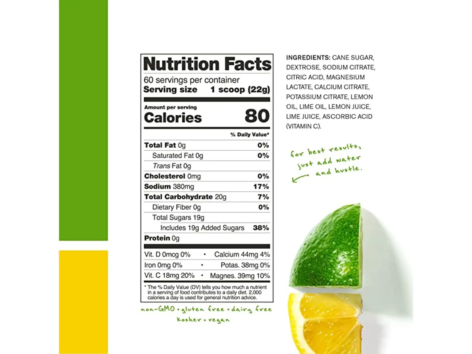 Skratch Labs Hydration Sport Drink Mix iontový nápoj 1320 g citron/limeta