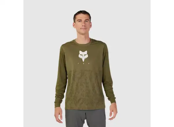 Fox Ranger Tru Dri pánský dres dlouhý rukáv Olive Green
