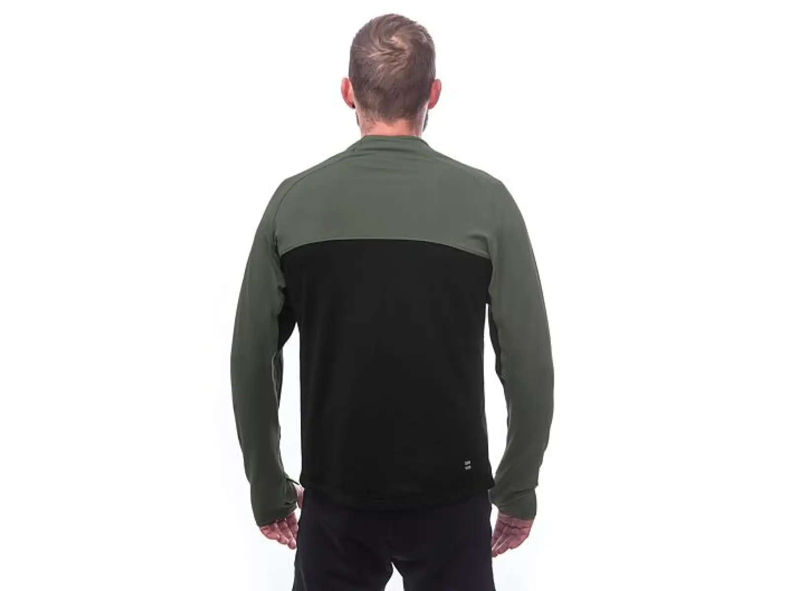 Sensor Coolmax Thermo pánská mikina černá/Olive Green