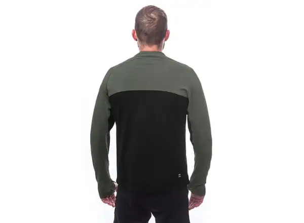 Sensor Coolmax Thermo pánská mikina černá/Olive Green