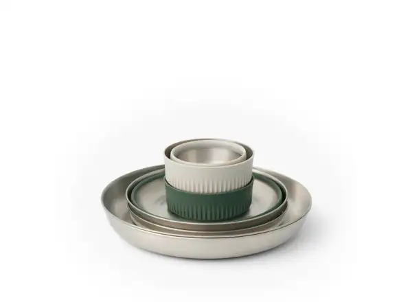 Sea to Summit Detour Stainless Steel Dinnerware Set 6 dílná sada nádobí
