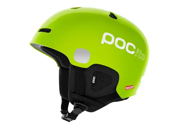 POC POCito Auric Cut Spin dětská lyžařská helma fluorescent yellow/green