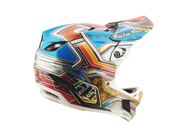 Troy Lee Designs D4 Carbon přilba Lowrider Blue