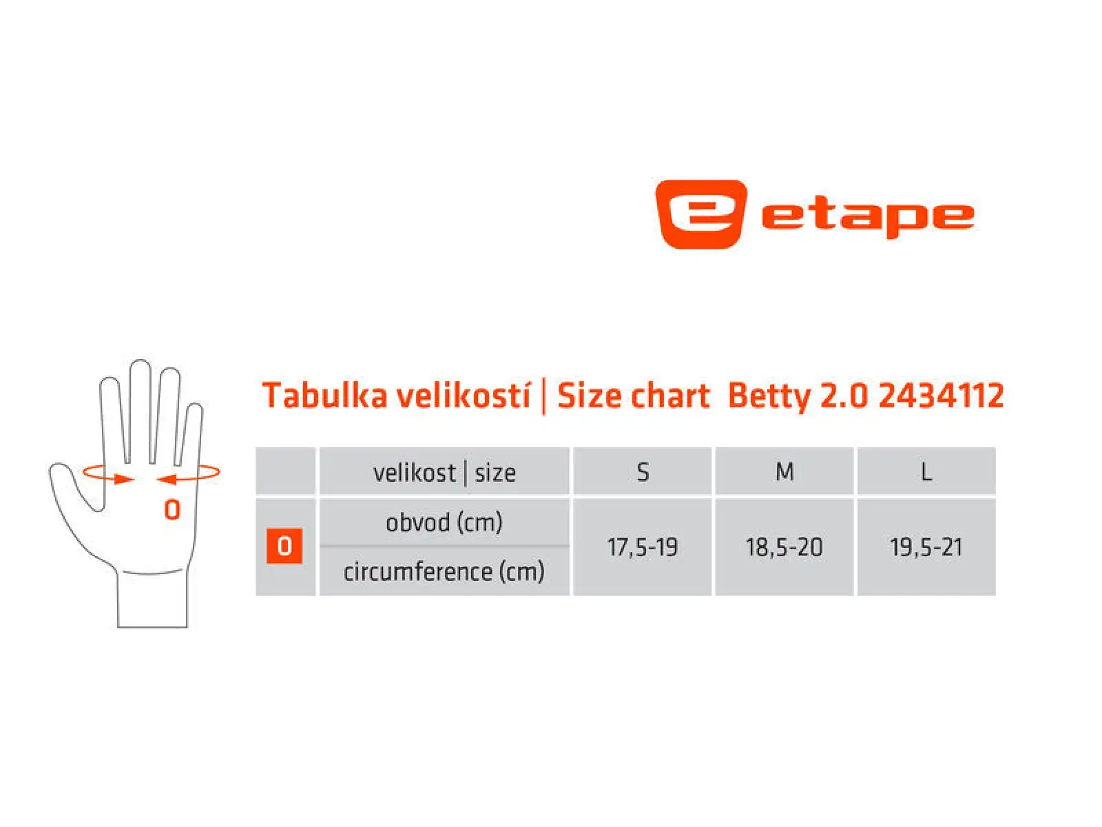 Etape Betty 2.0 dámské rukavice černá/bílá