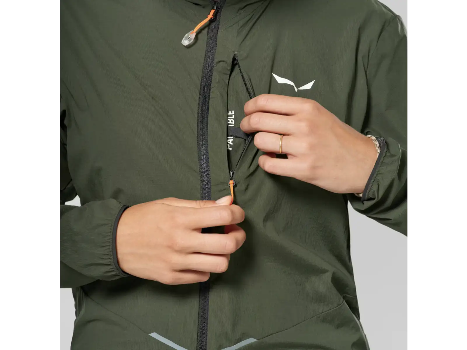 Salewa Pedroc Wind Light dámská bunda Dark Olive