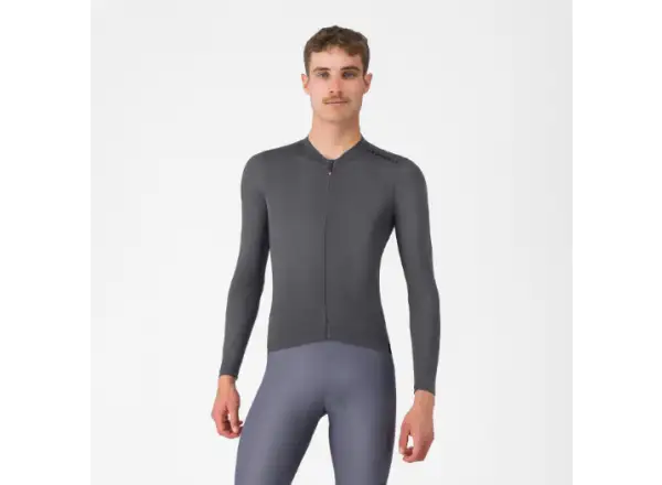 Castelli Espresso 2 pánský dres dlouhý rukáv Smoky Gray