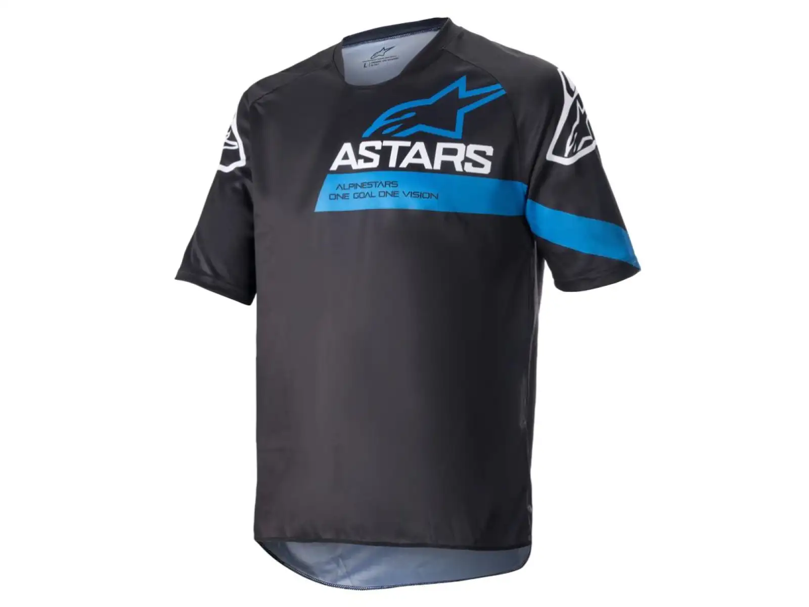 Alpinestars Racer V3 pánský dres krátký rukáv Black/Bright Blue