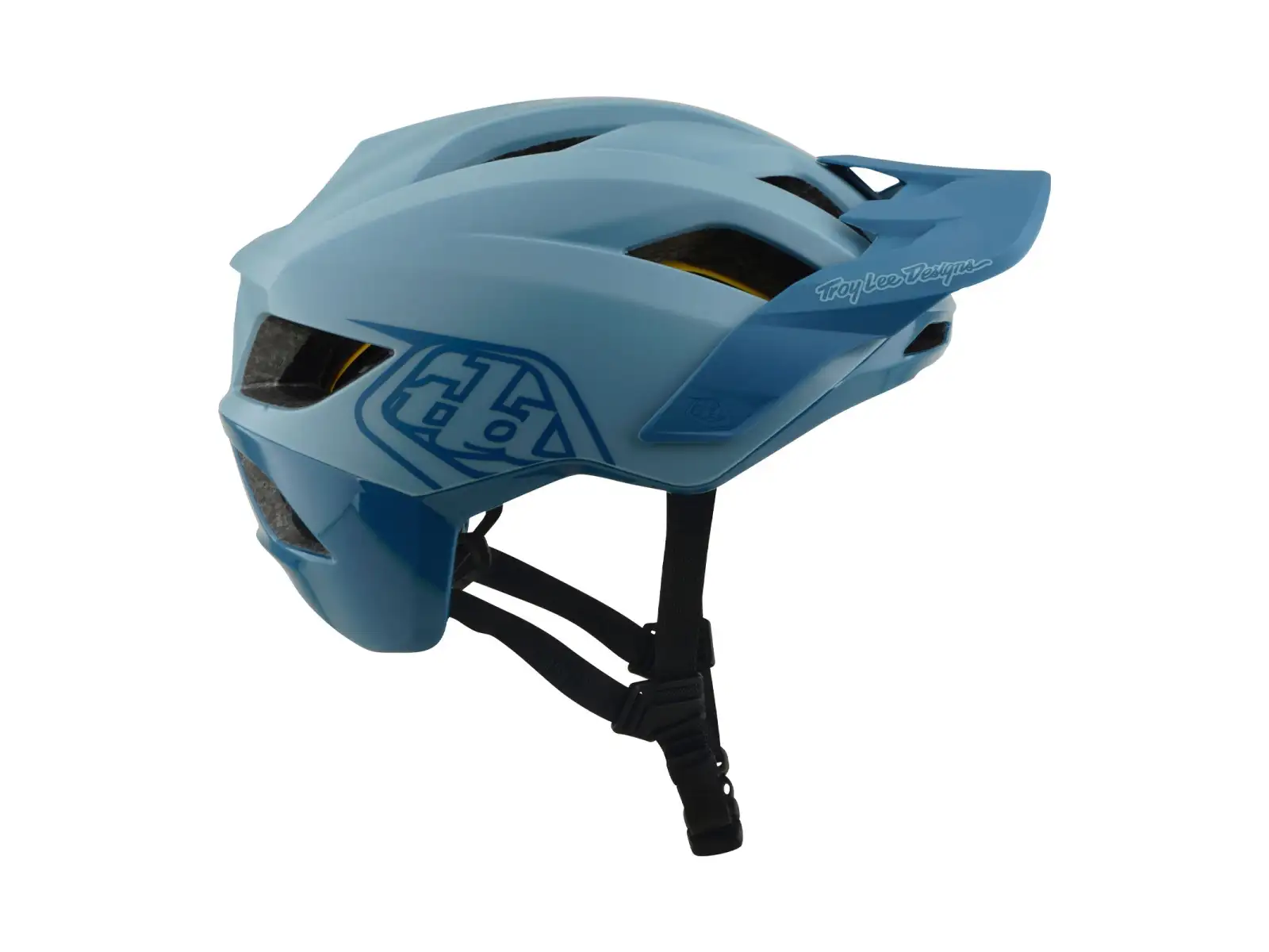 Troy Lee Designs Flowline MIPS přilba Point Dawn Blue/Sapphire