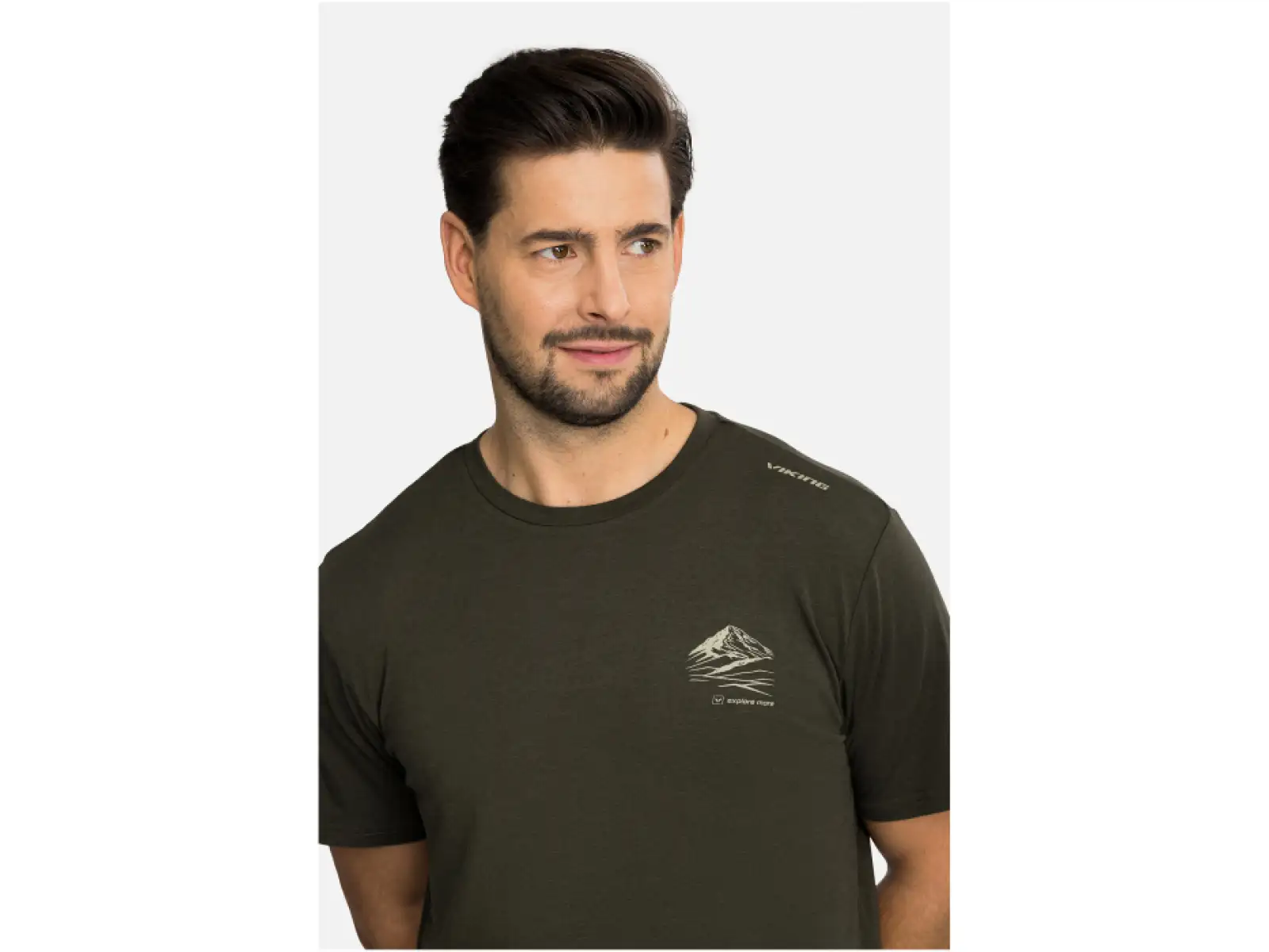 Viking Lenta Bamboo pánské triko krátký rukáv Olive