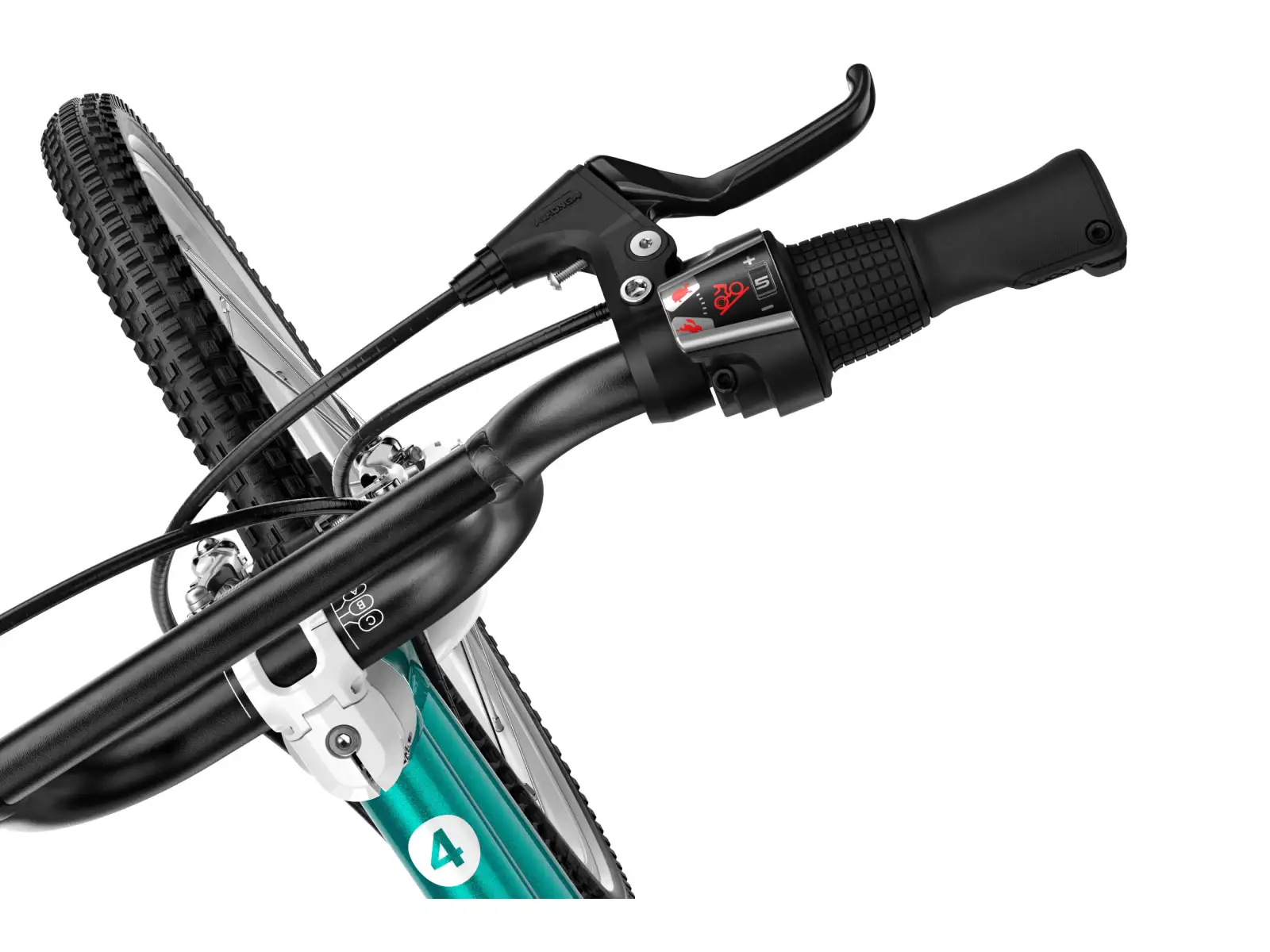 Woom GO 4 Metallic Turquoise 20 dětské kolo