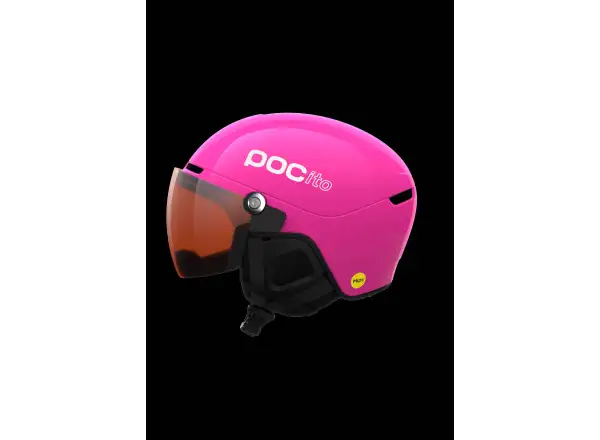 POC POCito Obex Visor dětská lyžařská přilba Fluorescent Pink