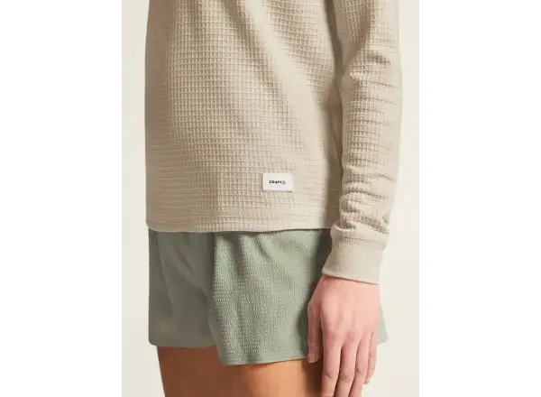 Craf Wool Waffle dámské triko dlouhý rukáv béžová
