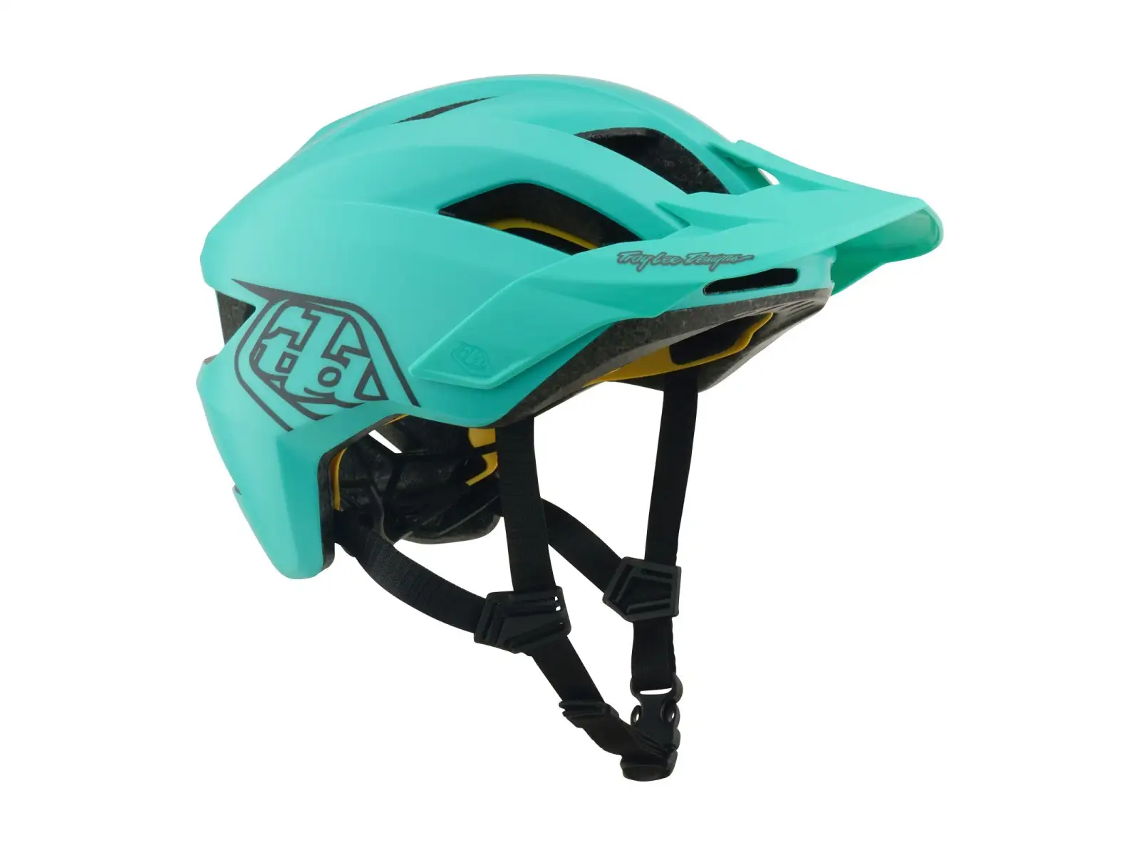 Troy Lee Designs Youth Flowline MIPS dětská přilba Point Charcoal/Real Teal