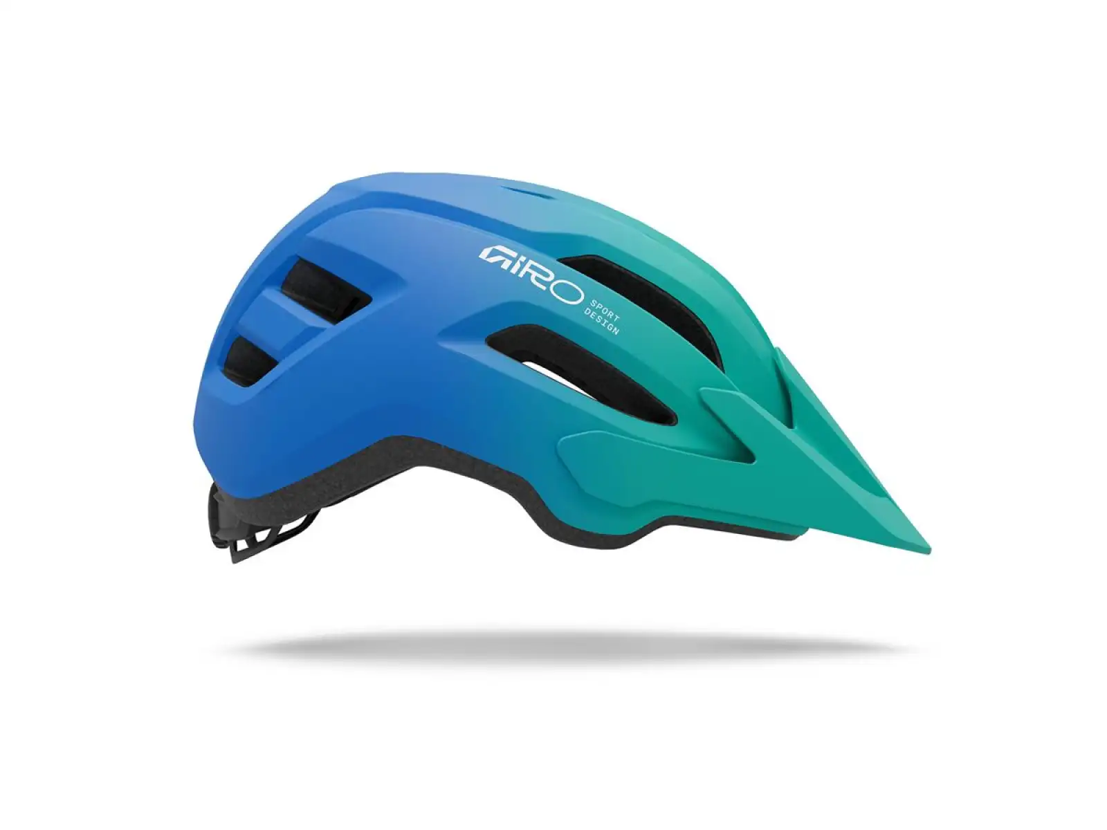 Giro Fixture II Youth dětská přilba Mat Aqua Green/Blue Jewel Fade