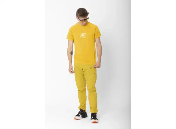 2117 of Sweden Huli pánské triko krátký rukáv Dark Yellow