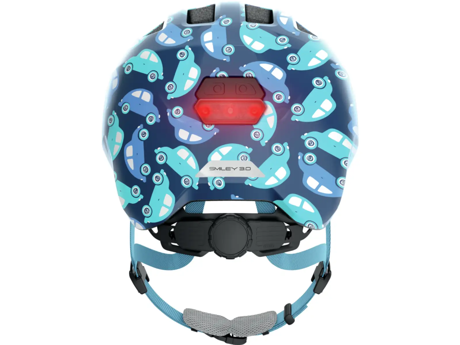 Abus Smiley 3.0 LED dětská přilba Blue Car