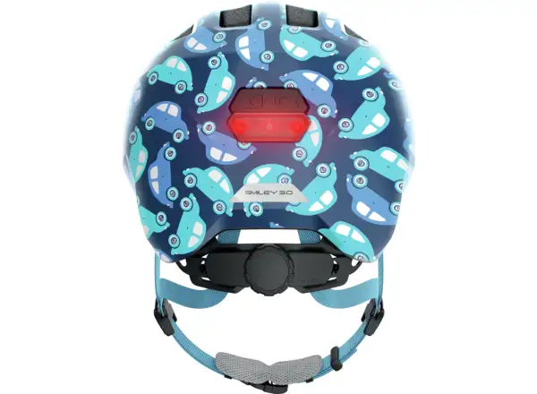 Abus Smiley 3.0 LED dětská přilba Blue Car