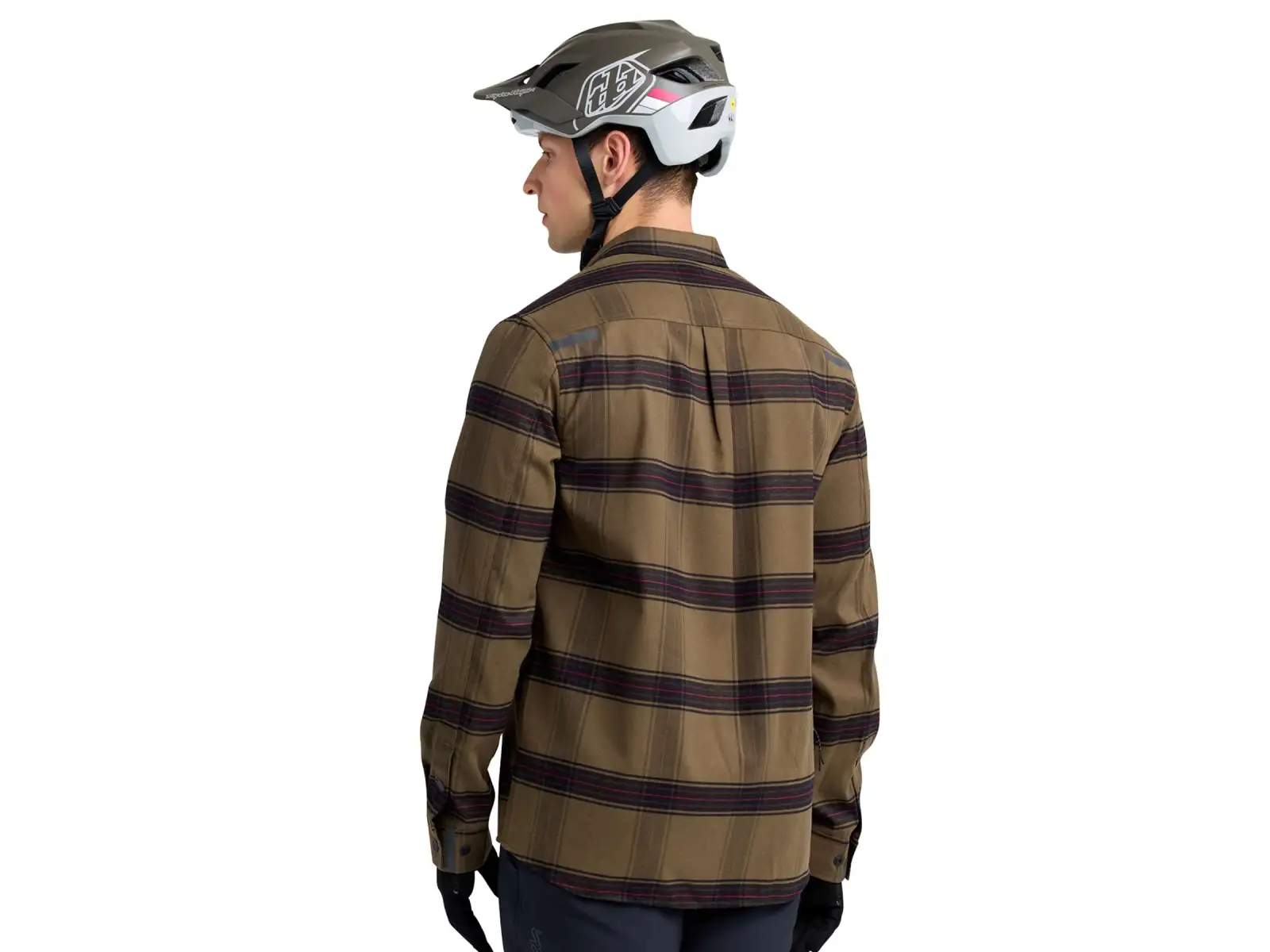 Troy Lee Designs Grind Flannel Paid pánská košile Dark Pine