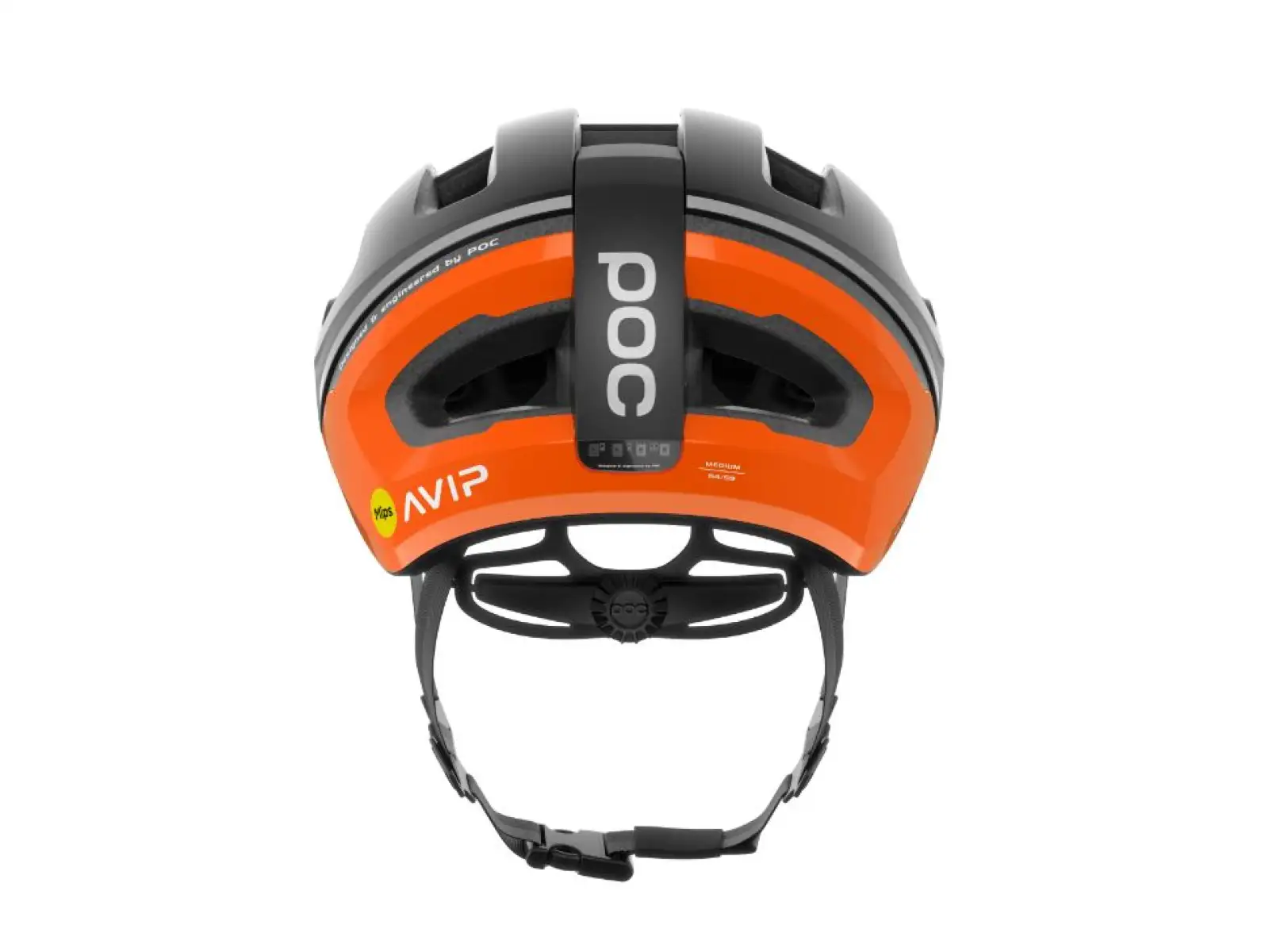 POC Omne Beacon MIPS cyklistická přilba Fluorescent Orange AVIP/Uranium Black Matt