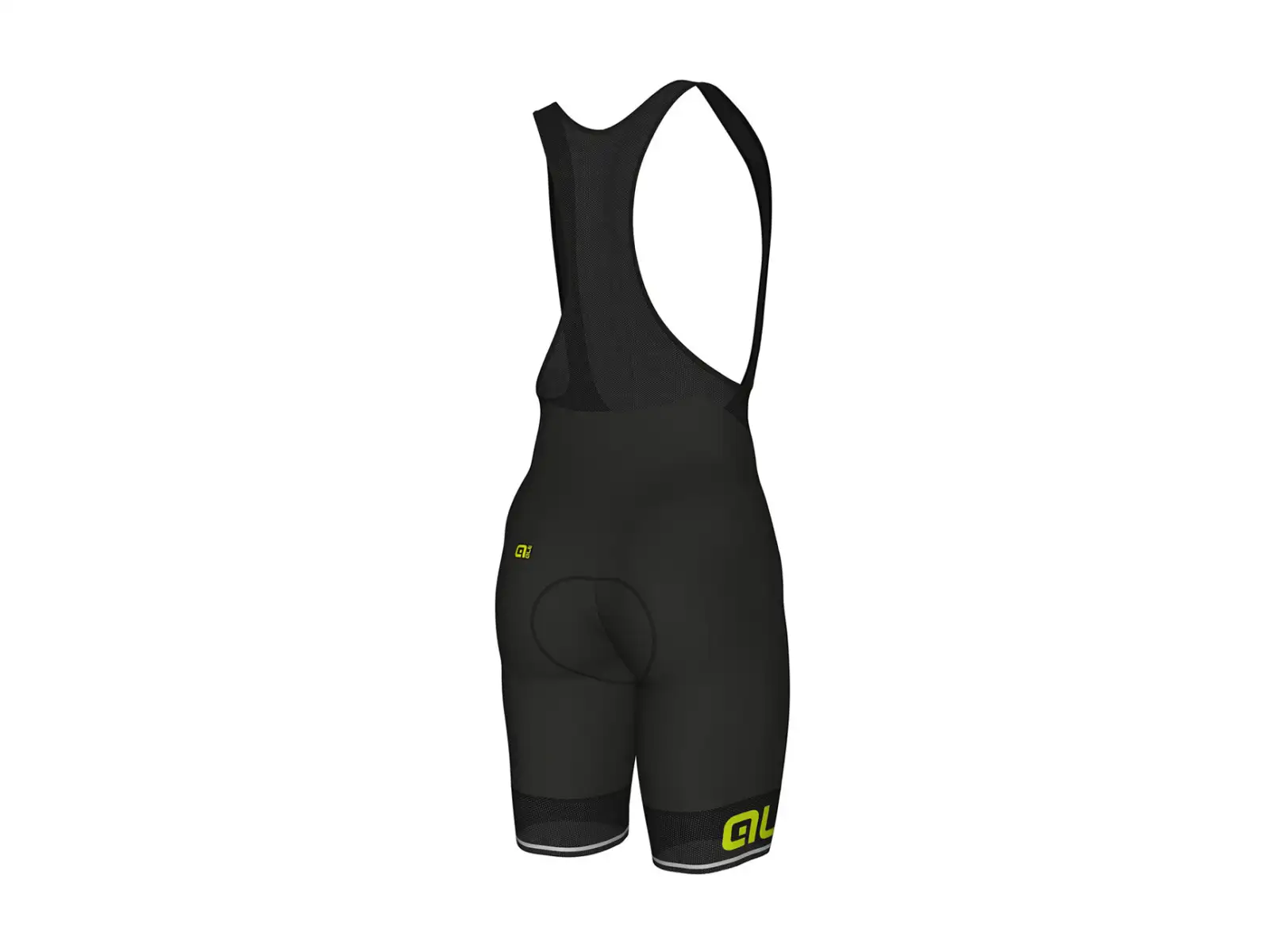 Alé Corsa pánské kraťasy s vložkou a laclem Black/Yellow