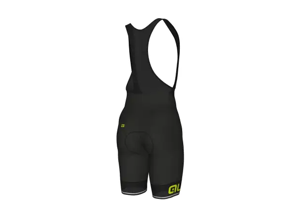Alé Corsa pánské kraťasy s vložkou a laclem Black/Yellow