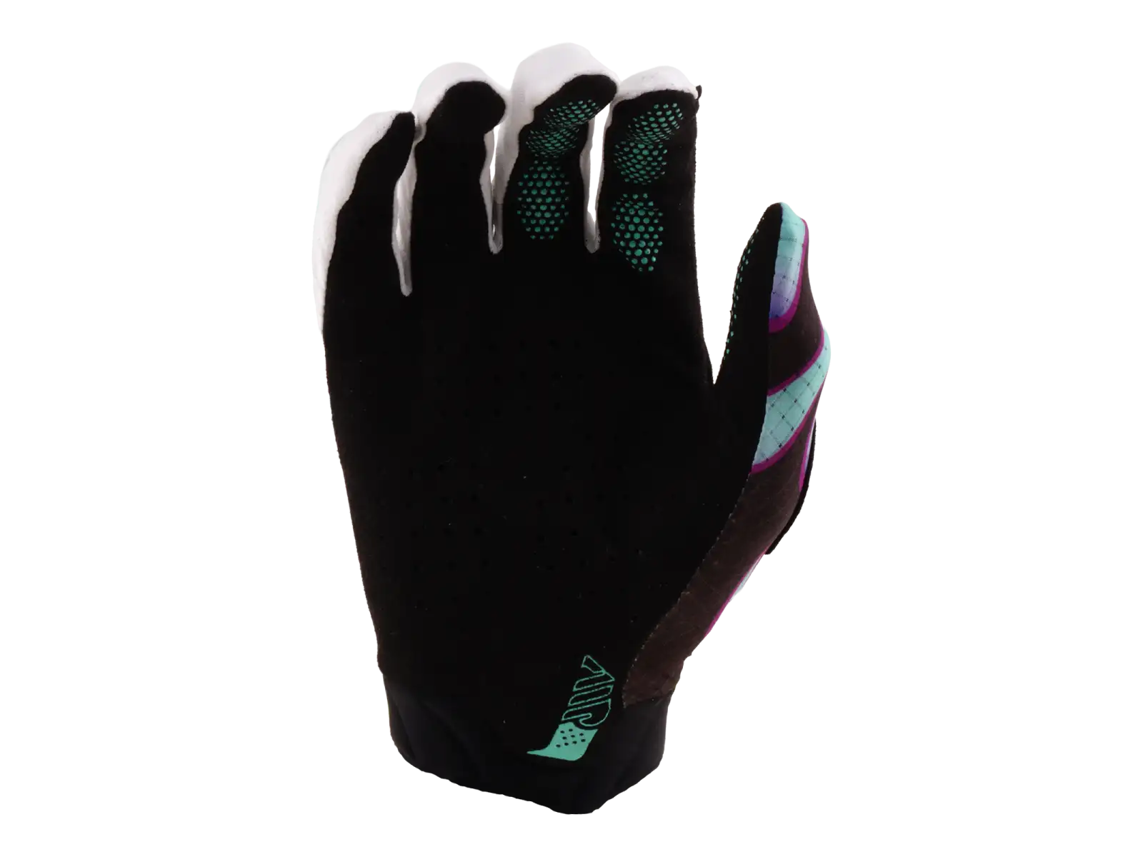 Troy Lee Designs Air Overspray rukavice Black/Real Teal
