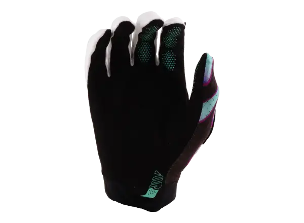 Troy Lee Designs Air Overspray rukavice Black/Real Teal