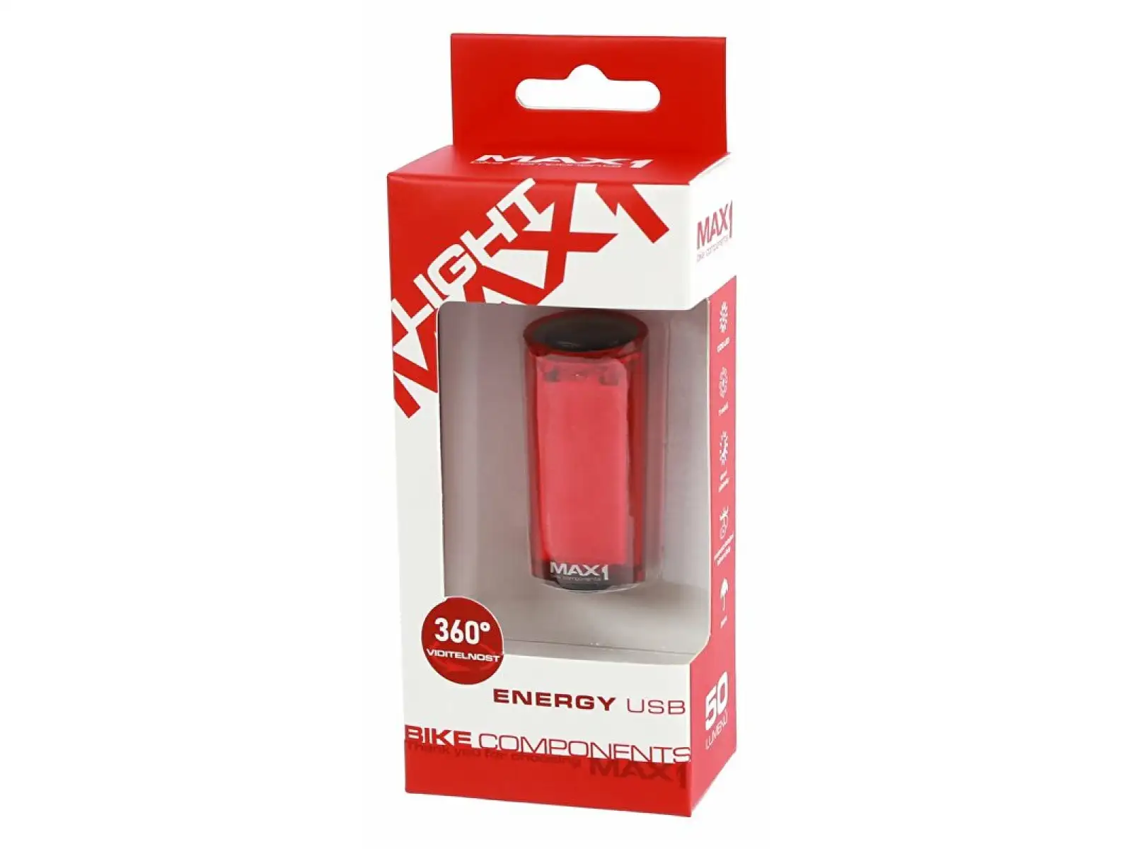 MAX1 Energy USB zadní blikačka