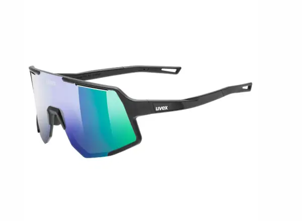 Uvex Sequenze cyklistické brýle Black matt/Mirror Green