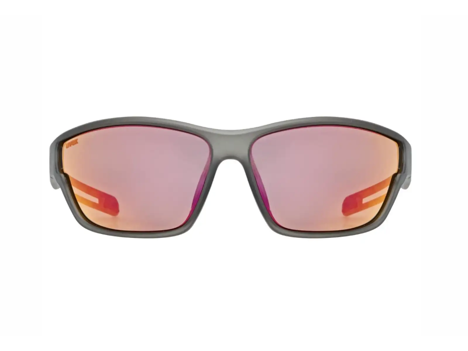 Uvex Sportstyle 806 brýle Smoke Matt/Mirror Red
