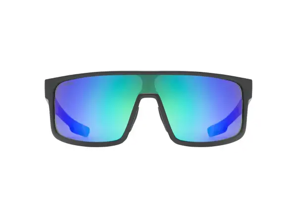 Uvex LGL 51 cyklistické brýle Black Mat/Mirror Green