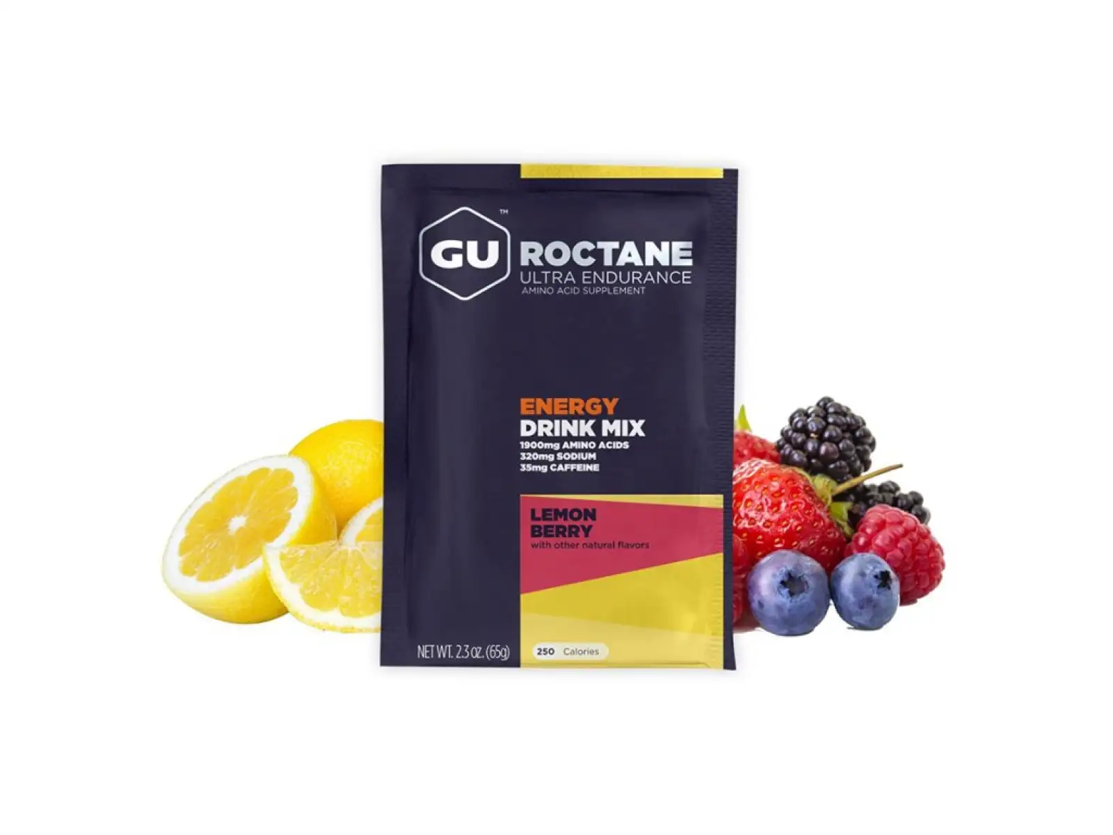 GU Roctane Energy Drink Mix Lemon/Berry 1 sáček 65 g