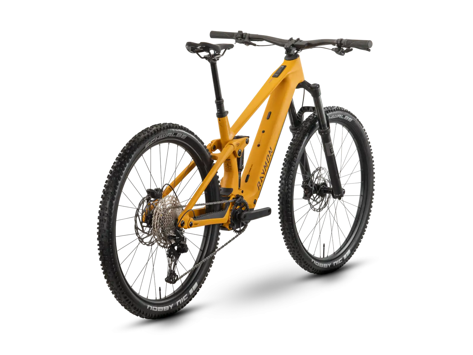 Raymon Airok Comp celoodpružené elektrokolo Kurkuma/Brown