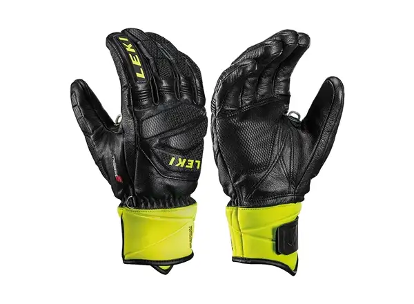 Leki Worldcup Race Downhill S závodní sjezdové rukavice black-ice/ lemon